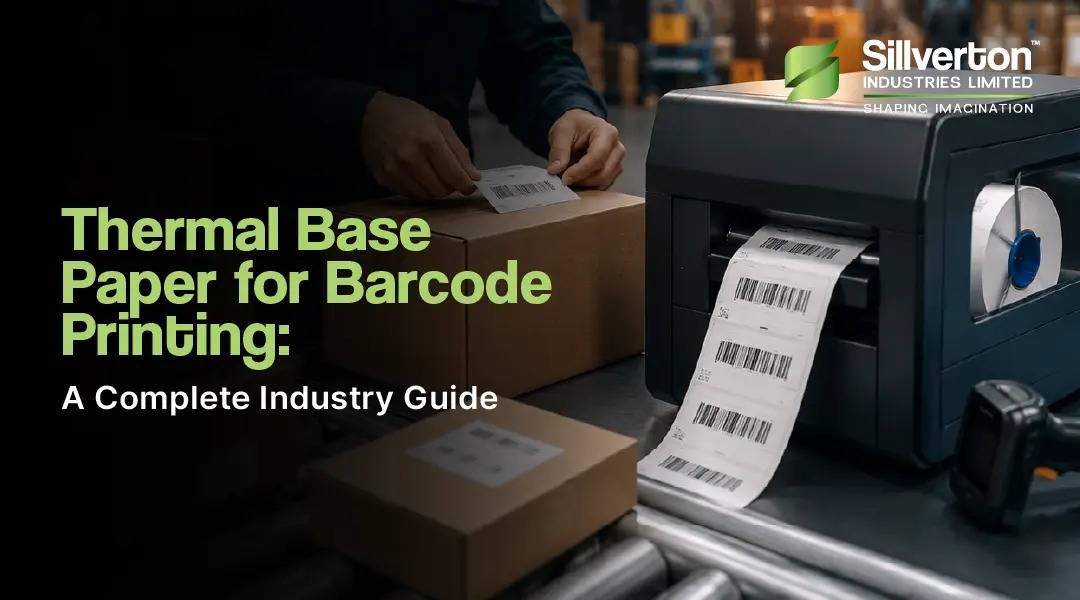  Thermal base paper rolls used for barcode printing in retail, logistics, and packaging applications 