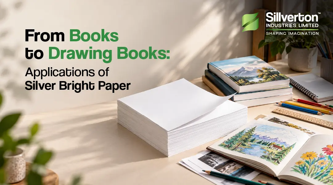  Silver Bright Paper applications for books and drawing books