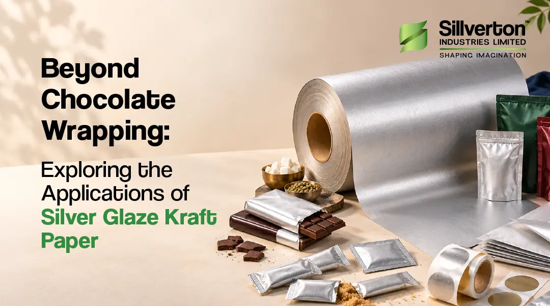 Silver glaze kraft paper for chocolate and confectionery packaging